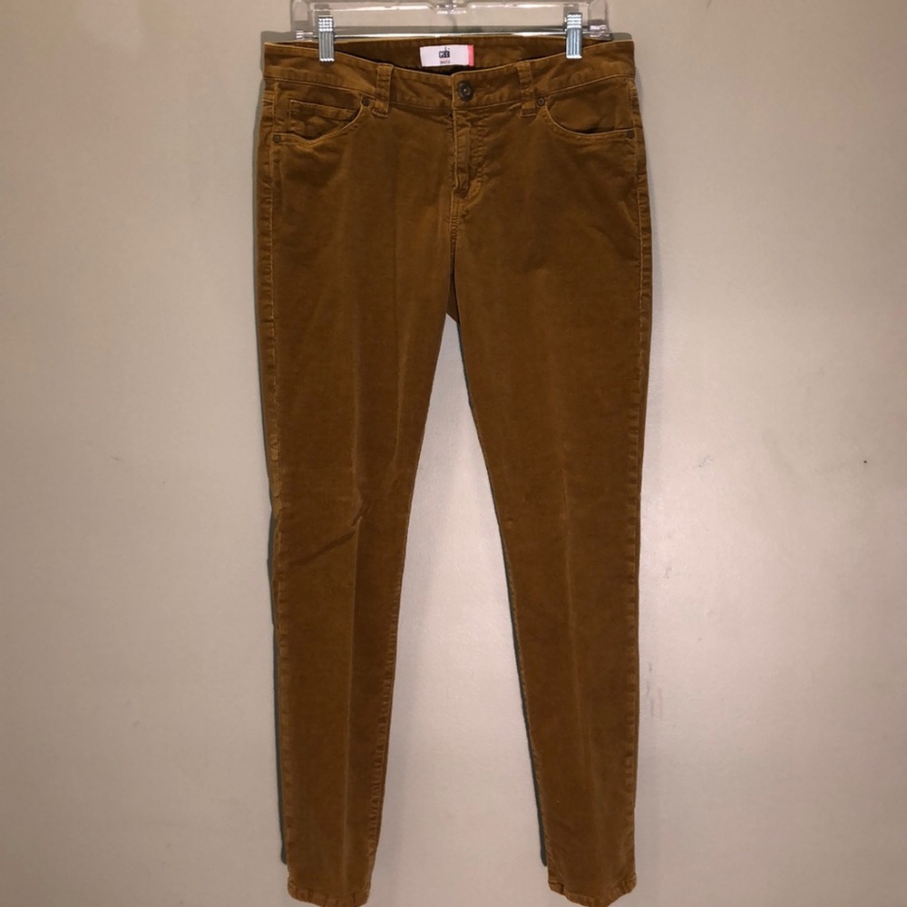 CAbi Skinny Cords in Gold Style #3197 Size 10